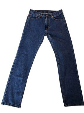 Levi's 505 Regular Fit Dark Wash Jeans 33x34